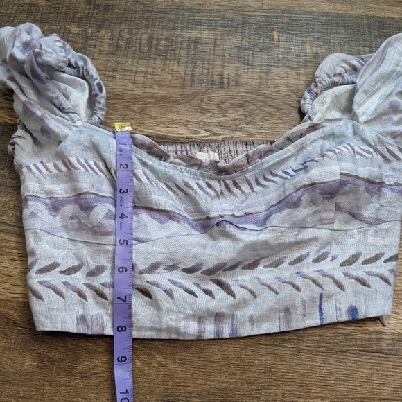 ARITZIA Wilfred Wander Blouse off shoulder linen shirt - Picture 10 of 10